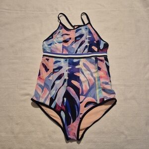 Athleta Girl girls size XL or 14 1 piece swim suit, EUC